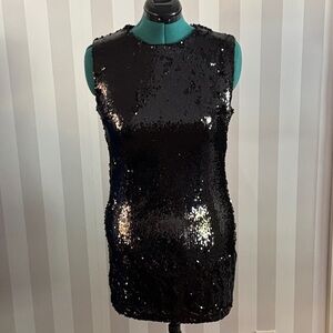 Forever 21 Black Sequin Mini Dress